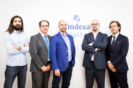 Equipo Indexa: Alejandro D. Caneda, Carlos González Serna, François Derbaix, Unai Ansejo y Ramón Blanco